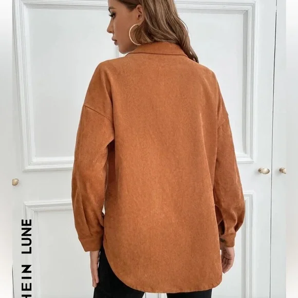 NWOT Shein Large Lightweight Fall Shacket/Jacket - Picture 3 of 6